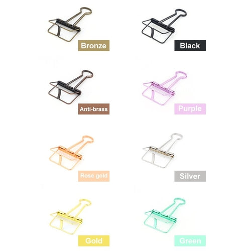 Hollow Out Binder Clips